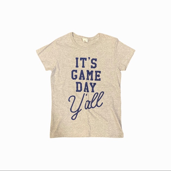 Tops - It’s Game Day Ya’ll Gray T-Shirt
